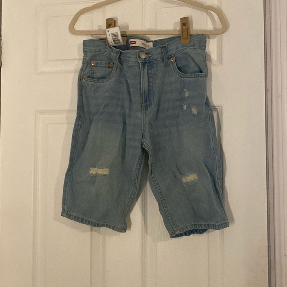 Levi Strauss light blue jean shorts